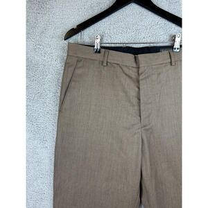 Banana Republic Pants Mens 36x32 Brown Wool Dress Slacks Classic Trousers Office